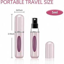 Portable Mini Refillable Perfume Atomizer Bottle, Travel Size Refillable Perfume Refill Bottle - Perfume Atomizer Refillables, Scent Pump Case, Small Perfume Spray 4 Pcs Pack Of 5 Ml - 隨機顏色1件-ZK04 - 查看 4