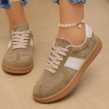 Fashionable New German Shepherd Design Women's Party Sports Shoes, Women's Casual Flat Shoes - Khaki - View 6