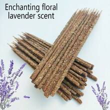 6/13/19 件优质干薰衣草花瓣香氛，22 厘米手工精致香棒，适用于圣诞节、万圣节、家居香氛、瑜伽馆、办公室等场景，馈赠佳品 - 彩色 - 查看 6