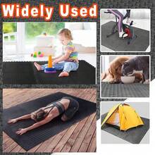 LÍMITE-MX Tapete para Ejercicio con Cuadros de Entrelazado de Espuma EVA, Tapete para Crossfit,Color Negro 12 Piezas de 30 x 30, Espesor de 12mm. - Gris - Ver 3