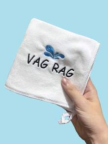 Valentine's Day Gift, Interesting Absorbent Towel Gift For Husband/Boyfriend, Newlywed Gift Romantic Embroidered Handkerchief For Couples, Valentine's Day, Wedding And Anniversary Gift, Soft Absorbent Towel, 11.81*11.8 In Handkerchief 1pc Or 2pcs/5pcs Set