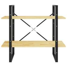 Librería Larryhot de 2 niveles 80x30x70 cm Madera maciza de pino, resistente y duradera, fácil de montar, estilo decorativo, adecuadA, Para guardar adornos, figuras, libros, pequeños objetos, etc. - Marrón - Ver 5