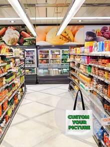 1 حقيبة قماشية قابلة للطي قابلة للتخصيص، مميزة بصورة أو منظر طبيعي أو رسم توضيحي فريد، خفيفة الوزن، سعة كبيرة، كاجوال، أنيقة، مناسبة كحقيبة يد أو حقيبة كتف أو للأوقات الحرة والتسوق، هدية مثالية محمولة