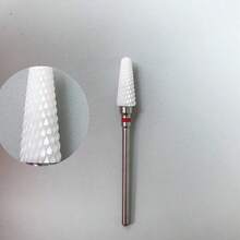 1 pezzo Testina di ricambio per trapano per manicure, a forma di fungo in ceramica, per rimuovere lo smalto