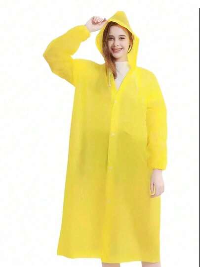 1 capa de chuva feminina, capa de chuva masculina, capa de chuva reutilizável e portátil, feita de material EVA à prova de vento e água, indispensável para o verão. Adequado para atividades ao ar livre, ciclismo, caminhadas, viagens e material de volta às aulas. Dia Nacional