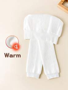 1 Pair Children's Capri-Length Tights, Girls Tights Winter Style, Thickened & Warm, Suitable For Outer Wear & Daily Outfits Baby Toddler Leggings