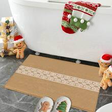 Tapis de sol, ensemble de tapis en peluche de fausse laine pour cuisine, salle de bain et entrée, tapis d'entrée résistant à l'huile et anti-salissures, tapis absorbant pour la maison, convient pour la salle de bain, la cuisine, la chambre, la buanderie et l'entrée