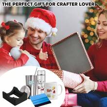 Silicone Cup Cradle With Built - In Slot Crafts Use To Apply Vinyl Decals Tumblers, Small Stand Cup Holder With Felt Squeegee BottlesCyan