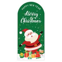 50 Stücke pro Packung Weihnachts-Aufkleber, Frohe Weihnachten Geschenkbox Siegelaufkleber, mit sechs Mustern wie Weihnachtsmann, Rentier, Weihnachtsbaum, Schneemann usw., Verpackungs-Dekorationsaufkleber