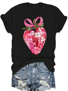 Women T-Shirts - 黑色 - 查看 1
