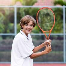 Raqueta de Tenis LUNNADE para Niños Junior, Raqueta de Tenis Juvenil de 19/21/23/25 Pulgadas con Funda, Adecuada para Niños y Niñas Principiantes de 3 a 12 Años - Naranja - Ver 12