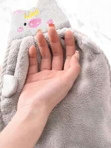 منشفة يد كرتونية على شكل للأطفال، ماصة للرطوبة بشكل عالي، منشفة يد معلقة للحمام والمطبخ، قطعة غسيل جميلة