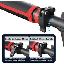 Barra de Dominadas de Puerta Barra de Entrenamiento de Fuerza Antideslizante sin Tornillo Ajustable Pull Up Bar con Mecanismo Bloqueo Barra de Ejercicio Fácil Instalación Pared Gimnasio Interior Casa - 1 - Ver 2