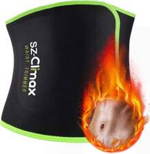 BONKEEY-Faja Reductora Adelgazante Faja Deportiva, Cintura Entrenador, Ajustable Faja de Sudoración para Abdomen y Cintura Faja de Neopreno con  para Hombre y Mujer - 1 - Ver 8