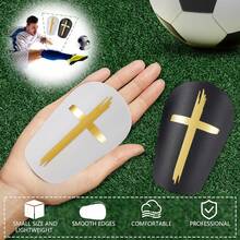 1 Pair Cross Pattern Football Shin Guards, Comfortable Wear - Suitable For Football, Basketball, Baseball And Other Sports - Football Training Equipment