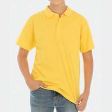 Young Boys Polo Shirts - Yellow - View 2