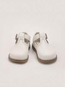 1 Paio di Scarpe Mary Jane in Pelle PU Leggere e Versatili per Ragazze, Adatte per Tutte le Stagioni - Beige - Visualizzare 9