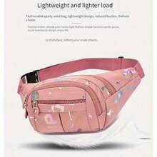 2026 Solid Color Quilted Waist Bag - Casual Large Capacity Zipper Chest Bag Bum Bag, Adjustable Crossbody Bag, Daily Use, Lightweight And Waterproof, Waist Bag Women's High-End Crossbody Bag Women's Sports All-Match High-Quality Light Luxury Women's Bag, Christmas Gift, Halloween Gift, Thanksgiving Gift, New Year Gift,Mother's Day,Mom,Mother's Day Gift,Flower,Jewelry,Mother's Day Decorations,Mother's Day Party Supplies,Women,Pink,Gift Set - 綠色 - 查看 5