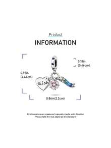 1pc Cute & Minimalist Ocean Series Jewelry Set: Heart, Peach Blossom, Koi Fish, Seashell, Starfish, Turtle, Conch, Jellyfish, Starfish Shell 925 Silver Beads/Safety Chain DIY Bracelet Accessories, Suitable As Jewelry Gift For Women For Daily Wear, Valentine's Day, Date, Anniversary, Christmas, Thanksgiving, Carnival, Theme Party, Birthday