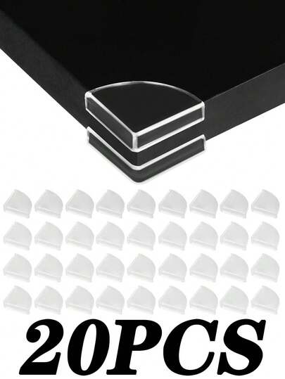 24/20/16/12/10/8/6/4件超薄透明边缘保险杠，护角，边缘保护器，适用于家具，超薄桌子，窗户，床等。