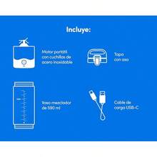 Licuadora Portátil Negra 4 piezas NVN6 - Rosa - Ver 9