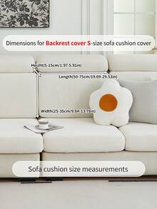 1pc Elastic Elastic Sofa Cushion Cover For All Seasons, Anti-Slip Sofa Cover, Living Room Sofa Protective Cover Suitable For L-Shaped Sofa And 1234-Seater Sofa - Beige - View 12
