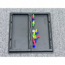 1 Caja Juego de Mesa Magnético y Plegable LUDO, Juego de Grupo, Tablero de Juego para Niños y Niñas, Adecuado para Interiores y Exteriores, Portátil, 2-4 Jugadores, Juego Clásico, Juego de Fiesta, Juego Portátil y Plegable, Regalo para Familia y Amigos