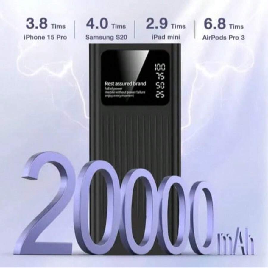 Pila Portátil Recargable Power Bank Buytiti 2000 Mah Con Linterna Led - Multicolor - Ver 1