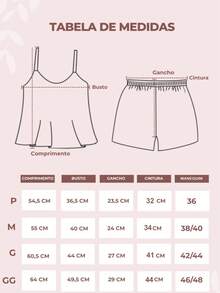 Kit 2 Baby Doll Pajamas With Printed For Women / Comfortable And Cool Sleeping Set / Doll Shorts - Multicolor - View 9