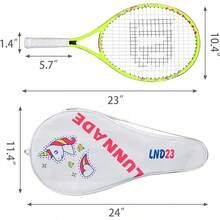 Raqueta de Tenis LUNNADE para Niños Junior, Raqueta de Tenis Juvenil de 19/21/23/25 Pulgadas con Funda, Adecuada para Niños y Niñas Principiantes de 3 a 12 Años - Paquete de 2 unidades. - Ver 7