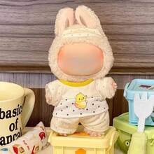 3pcs Doll Pajama Set (Eye Mask + Top + Pants) - Soft & Cute, Fits 5.91-6.69 Inch Dolls, Ideal Doll Fashion Accessory, Also A Great Birthday/Christmas Gift For Doll DIY Enthusiasts And Home Decor Lovers. - Multicolor - View 9