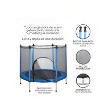 Trampoline Jumping Tumbling Children's Jumping Mat Color Black - Blue - View 6