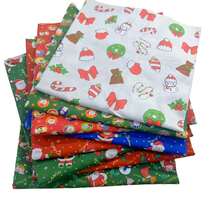 8 Stücke Weihnachts-Baumwollstoff Quadrate Stoffbündel zum Quilten, Nähen und Basteln, verschiedene Weihnachtsmuster Patchwork für DIY Weihnachtsnähen und Weihnachtsgeschenke