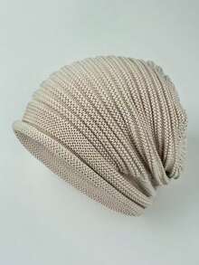 Neue Herbst/Winter gestrickte Beanie Mütze, warme Strick Kappe mit Umschlag, Unisex Ski Mütze, Radfahren Kopfbedeckung, Mütze für kaltes Wetter