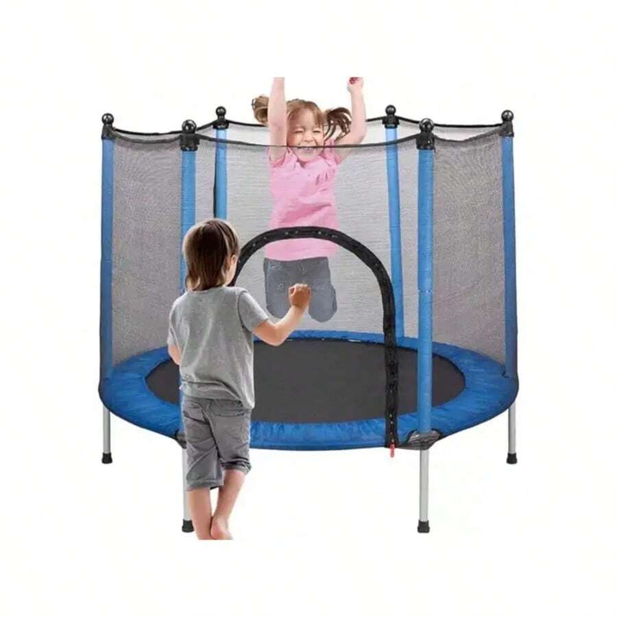 Trampoline Jumping Tumbling Children's Jumping Mat Color Black - Blue - View 1