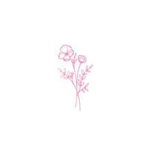 1pc Wildflower Car Stickers, Suitable For Windows, Back Notebooks, Computers, Luggage, Car Parts, Car Line Drawing Stickers, Bouquet Stickers And Ladies' Stickers - one-size - View 10