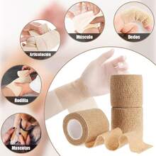 NIAWEA 2 Piezas Vendas para Box (5 Metros) Y 2 Roll Vendaje Deportivo (5cmx4.5m),Vendas Elásticas de Boxeo,Protección de Muñecas y Nudillos para Estiramiento,Deportes,Fitness,Artes Marciales Mixtas - Negro - Ver 7