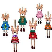 6/12/18/60 6 szt. drewnianych ozdób choinkowych w stylu rustykalnym, do użytku wewnątrz i na zewnątrz, na uroczystości bożonarodzeniowe, lekkie i wszechstronne dekoracje