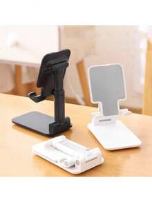 1 Pc Multifunctional Mobile Phone Stand, Desktop Slouchy Bedside Tv Watching Folding Portable Tablet Live Broadcast Support Bracket Random Color