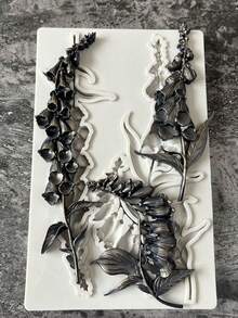 1 Pc Relief Bird /Spring Flower Pattern Silicone Mold Resin Mold DIY - Light Grey - View 8