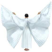 1 件肚皮舞翅膀,舞蹈翅膀舞台表演道具 360 度斗篷蝴蝶翅膀金色斗篷,街头摄影,派对,狂欢节服装,性感夜总会服装万圣节 - 翅膀 - 查看 31