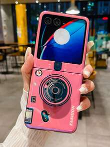 1pc Vintage Camera Strap Crossbody Case Compatible With Samsung Galaxy Z Flip7 Foldable Phone, Blue/Red - Multicolor - View 23