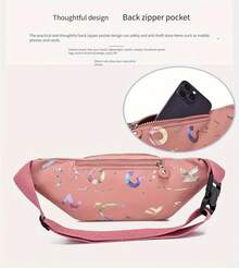 2026 Solid Color Quilted Waist Bag - Casual Large Capacity Zipper Chest Bag Bum Bag, Adjustable Crossbody Bag, Daily Use, Lightweight And Waterproof, Waist Bag Women's High-End Crossbody Bag Women's Sports All-Match High-Quality Light Luxury Women's Bag, Christmas Gift, Halloween Gift, Thanksgiving Gift, New Year Gift,Mother's Day,Mom,Mother's Day Gift,Flower,Jewelry,Mother's Day Decorations,Mother's Day Party Supplies,Women,Pink,Gift Set - 藍色 - 查看 3