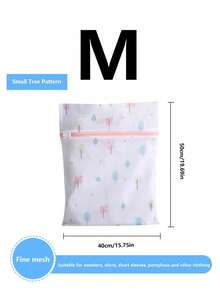 1件内衣洗衣袋，印花细网衣物护理袋套装，大号网眼胸罩护理袋，洗衣网袋 - 彩色 - 查看 18