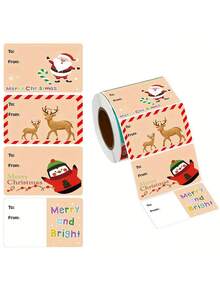 200pcs Christmas Gift Stickers, Self-Adhesive And Multi-Purpose Christmas Decoration Labels For Gift Wrapping, General Purpose Self-Adhesive Labels, Multi-Style, Christmas Decorations, Christmas, Christmas Crafts, Christmas Gifts, Multi-Purpose Holiday Decoration Labels, For Holiday Gift Wrapping, Daily General Purpose Self-Adhesive Labels