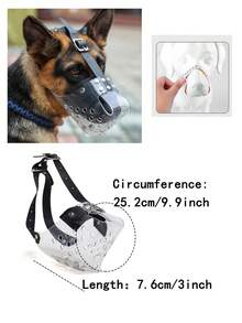 Maulkorb für mittelgroße und große Hunde, Anti-Biss, Anti-Bellen, verhindert Fresssucht, geeignet für Deutsche Schäferhunde, Golden Retriever, Samojeden und andere Rassen