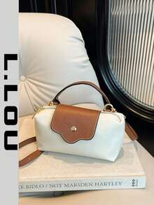 Women's Fabric Nylon Mini Crossbody Bag, Magnetic Snap Dumpling Shaped Casual Cute Fashion Handbag