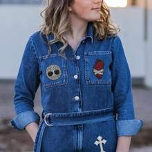 Dark Embroidered Applique Iron On Patches Clothing, Rock Band Patches Jackets, Cool Sew Patch Backpacks, Jeans, Hats, Accessories Dark2 14 PCS