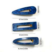 3pcs Shiny Acrylic Casual Hair Clips, Seasonal, Claw Clips, Hair Claws, Hair Slide, Hair Barrettes