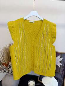 Women Tops - Mustard Yellow - View 4